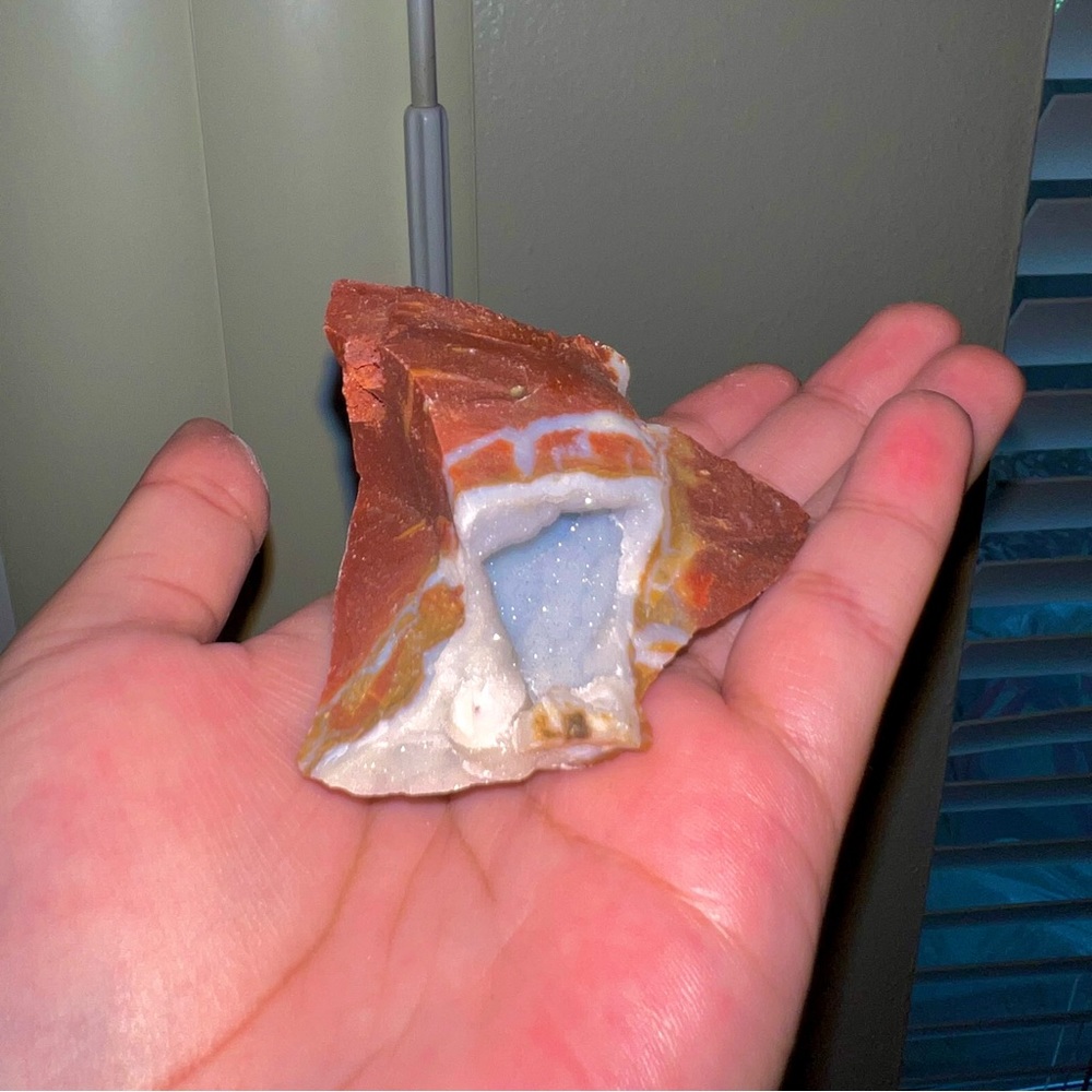 Red Jasper Crystal with Druzzy inclusions Natural Gemstone